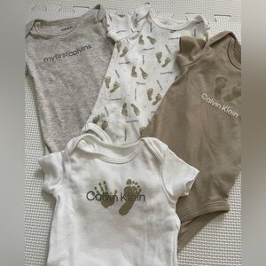 Calvin Klein Neutral Baby One Pieces